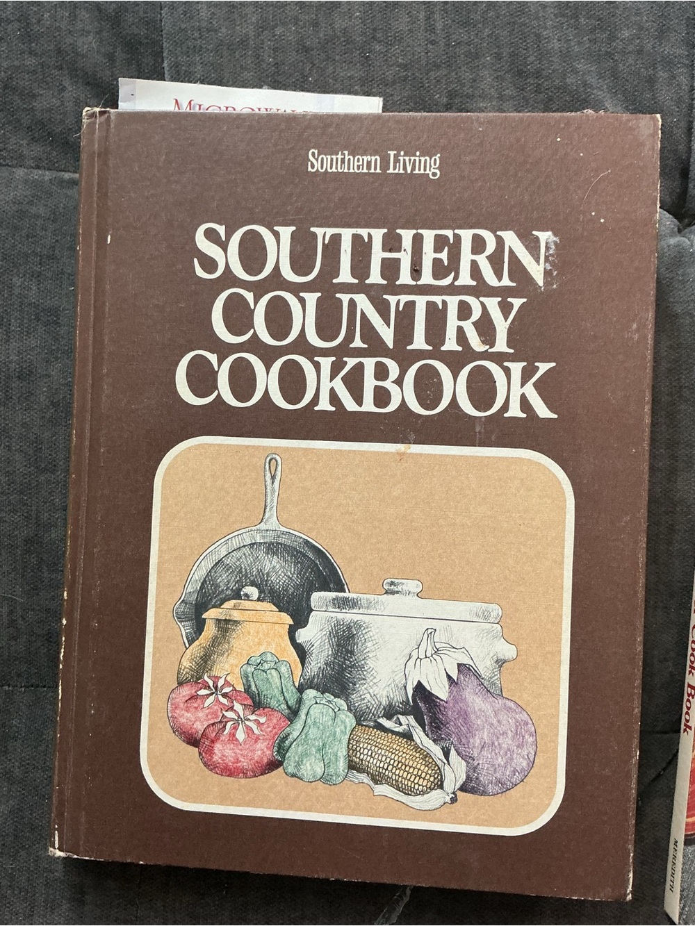 Southern Living Cookbook — Brown Cover with Illustrated Produce